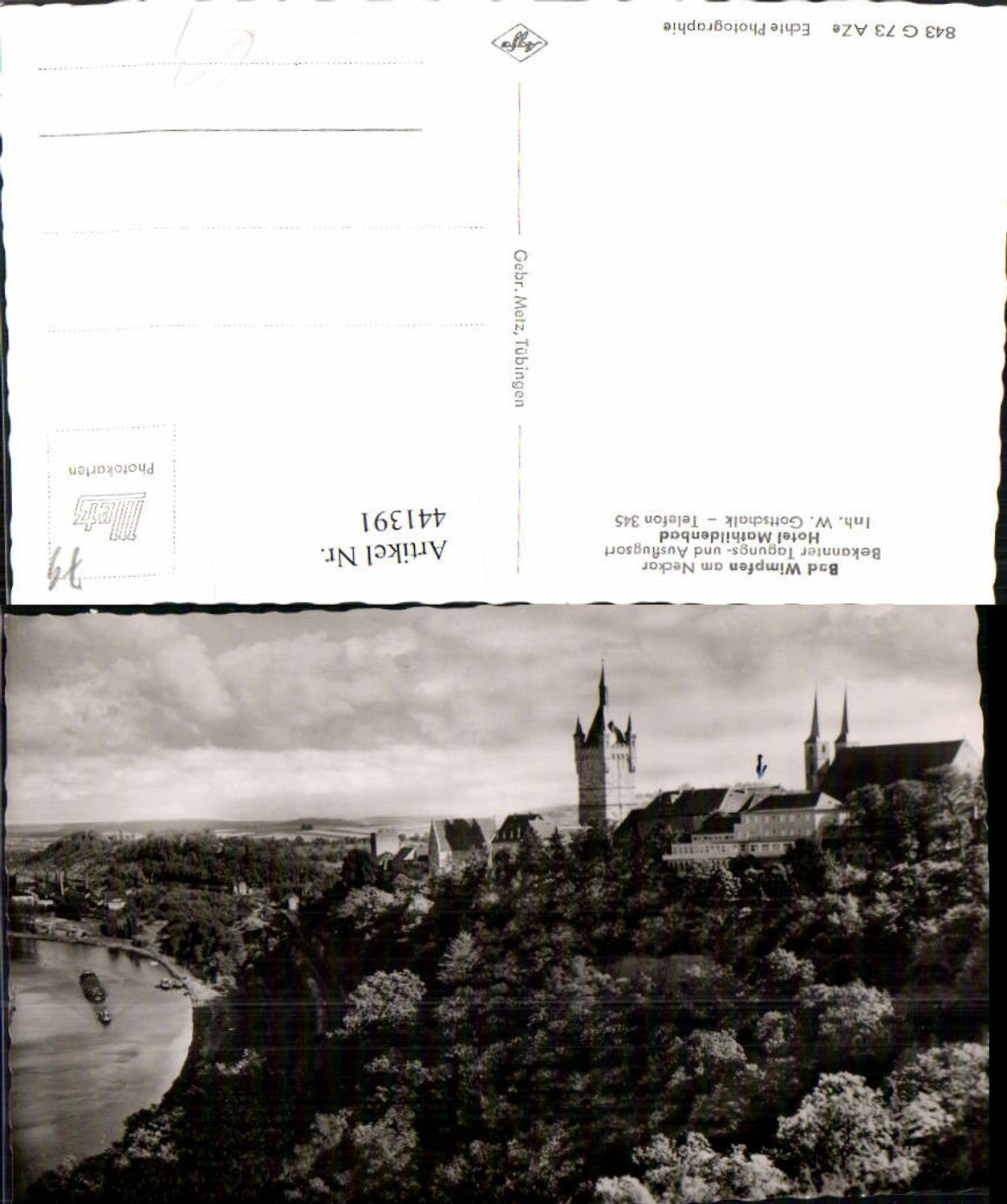 441391,Bad Wimpfen am Neckar Teilansicht Kirche Turm