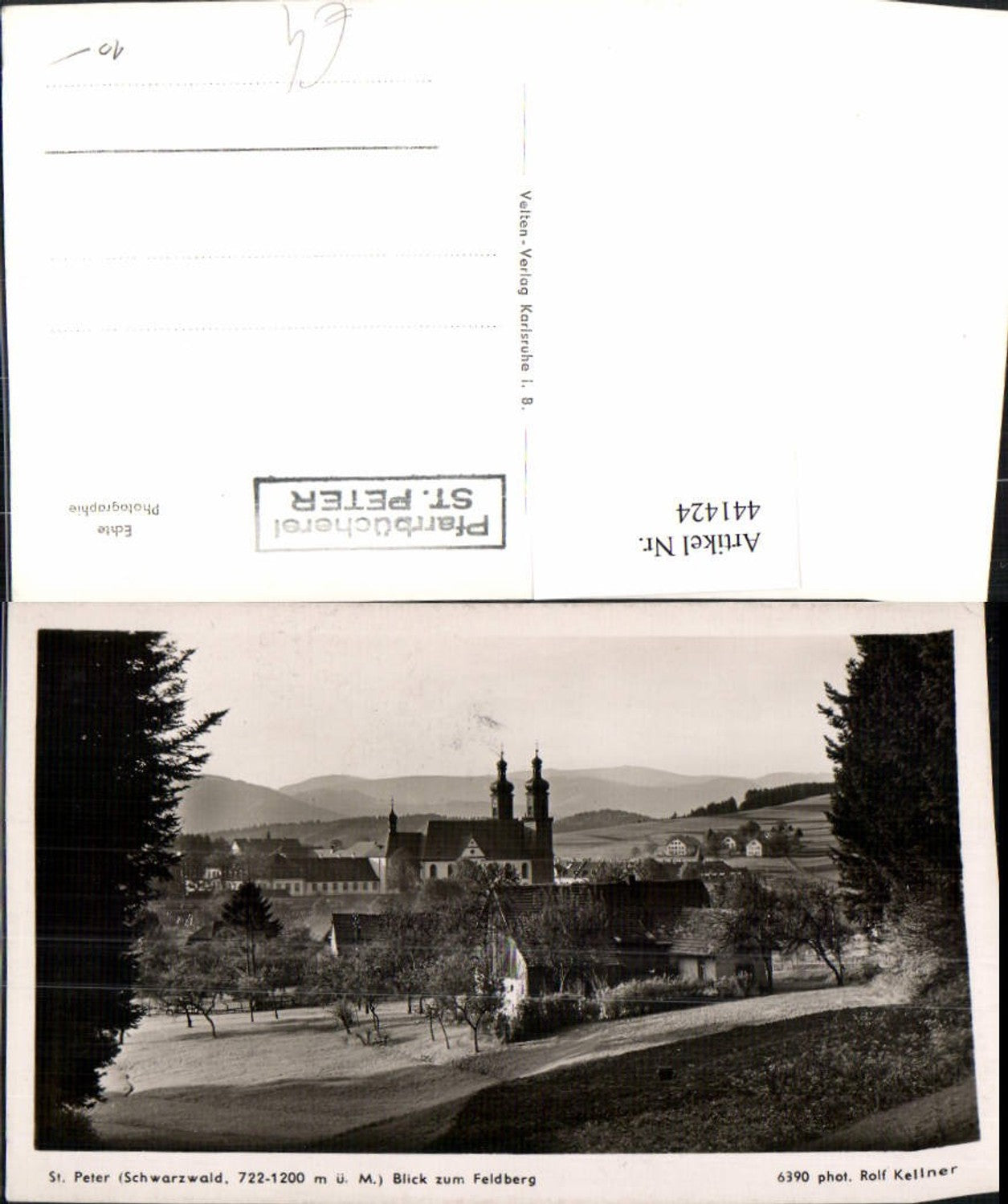 441424,St. Peter im Schwarzwald Totale Kirche m. Feldberg