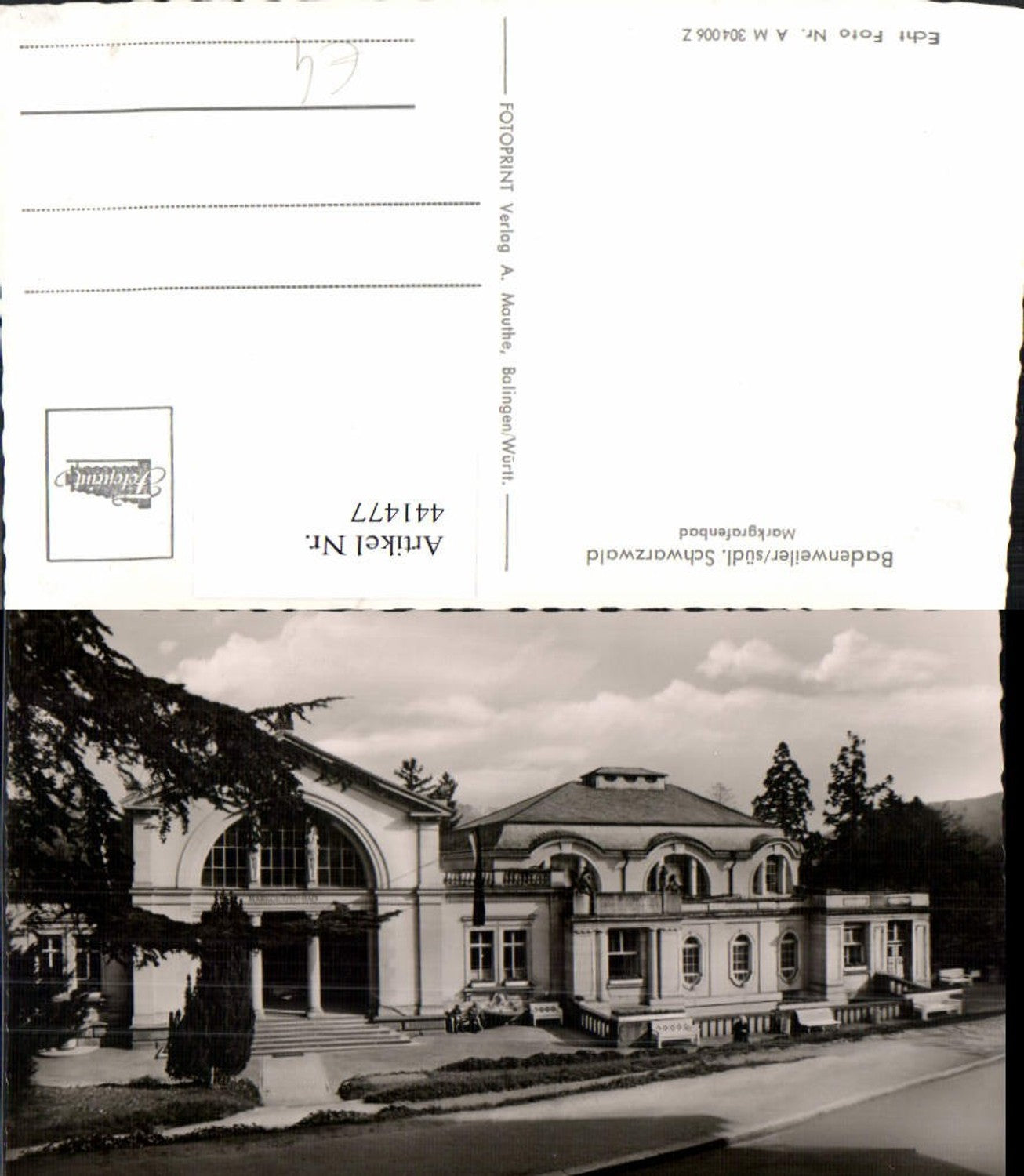441477, Badenweiler in the Black Forest, Markgrafenbad