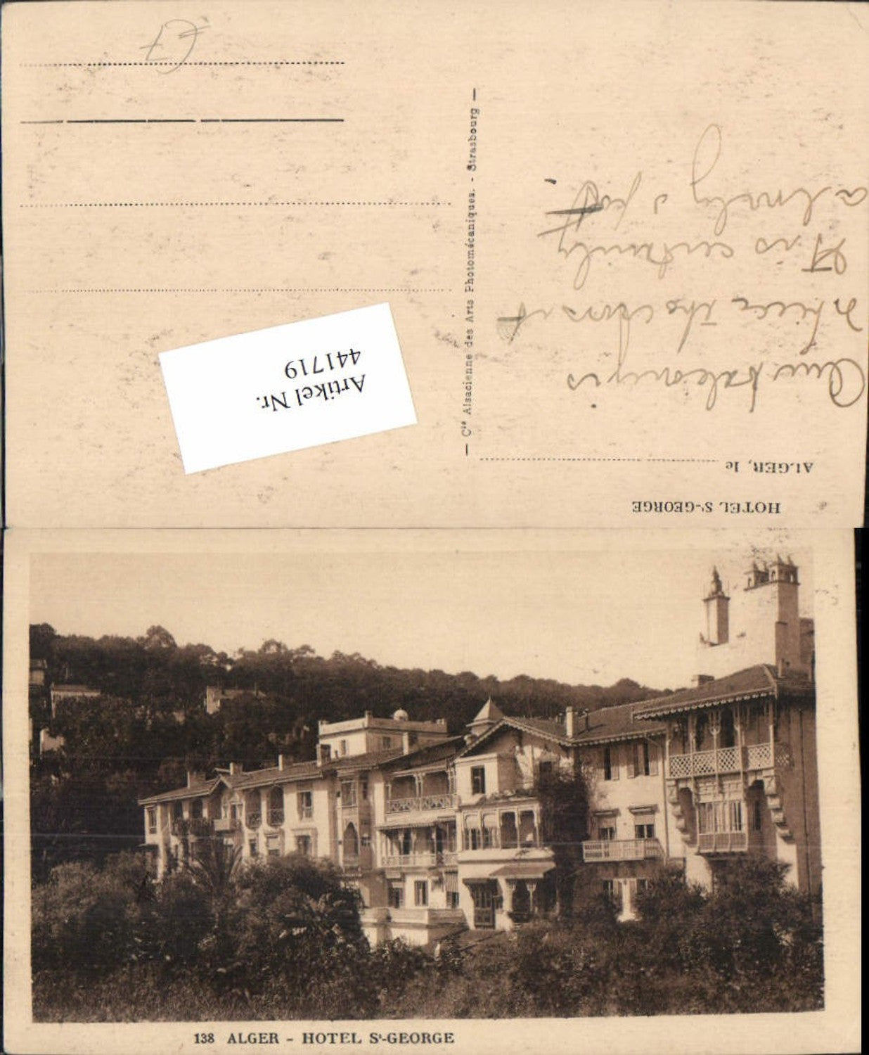 441719,Algeria Alger Algier Hotel St-George