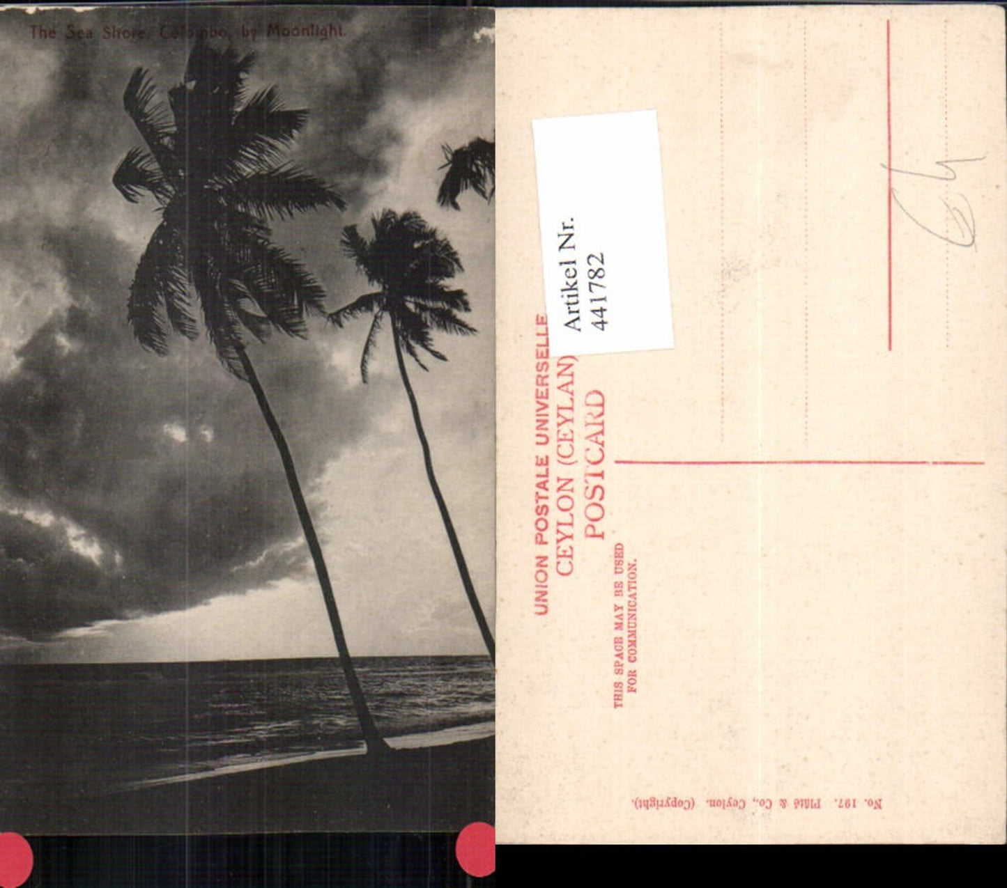 441782,Ceylon Sri Lanka Colombo Sea Shore Meer Palmen