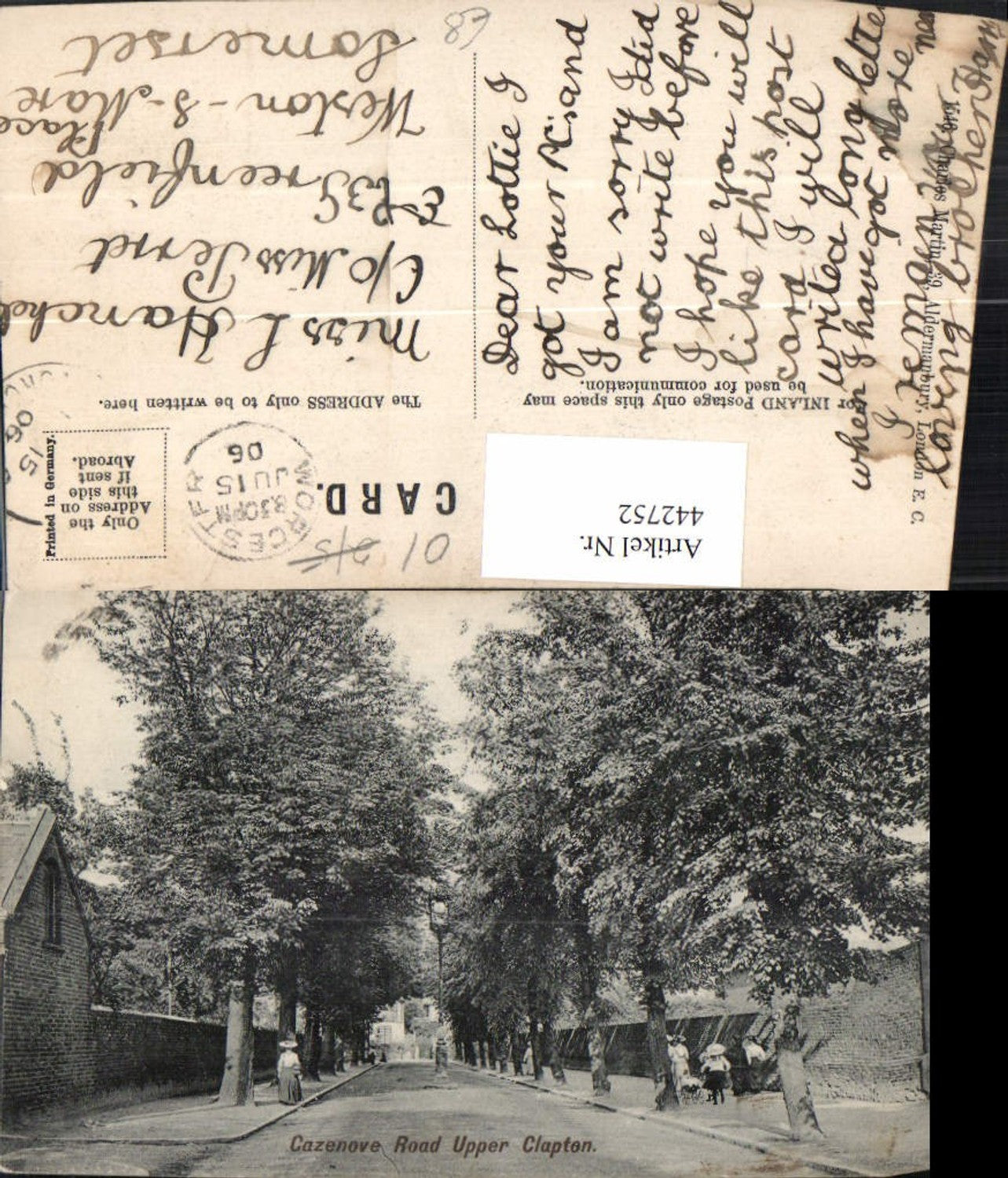 Alte Ansichtskarte – Old Postcard