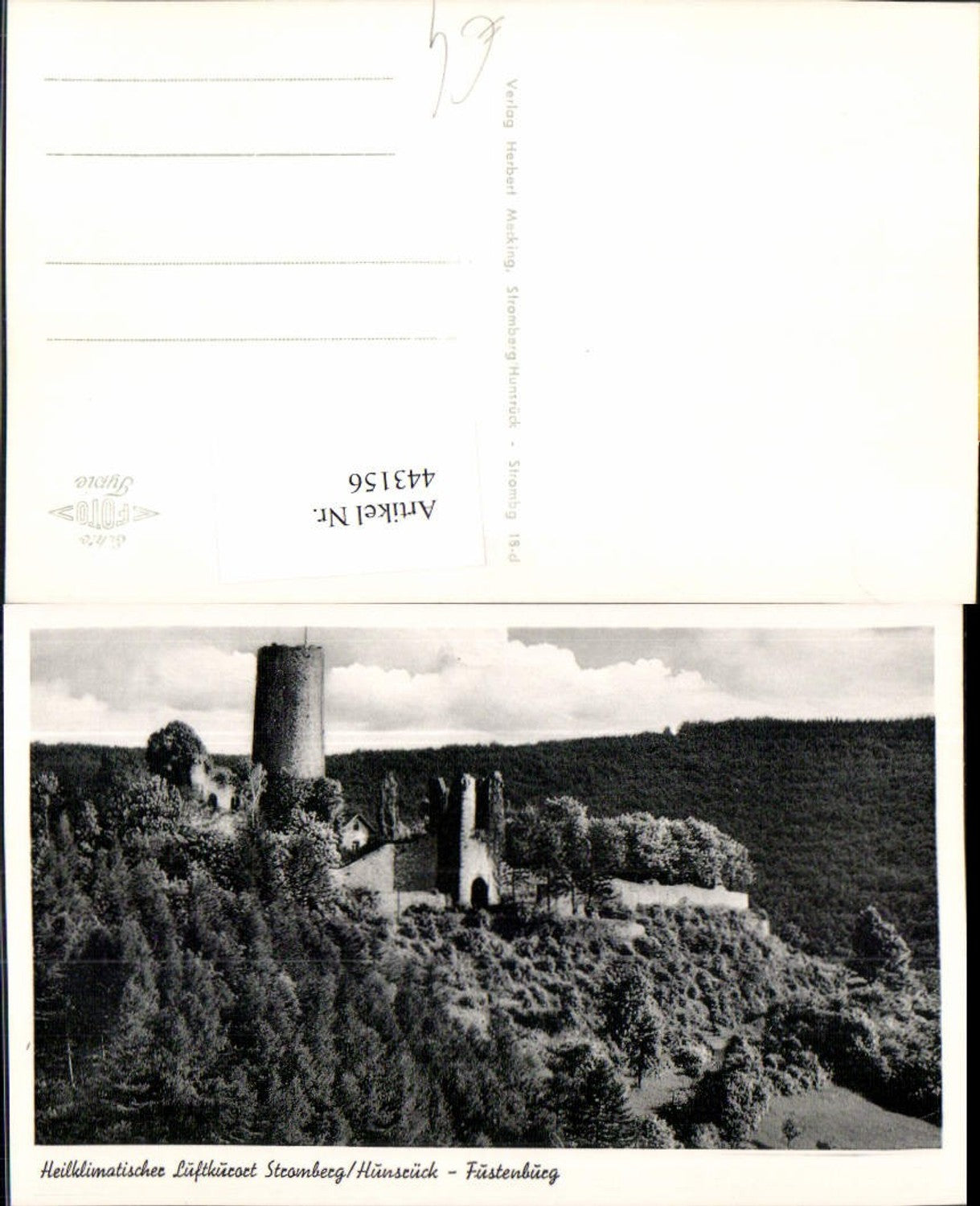 443156,Stromberg Hunsrück Fustenburg Burg Ruine