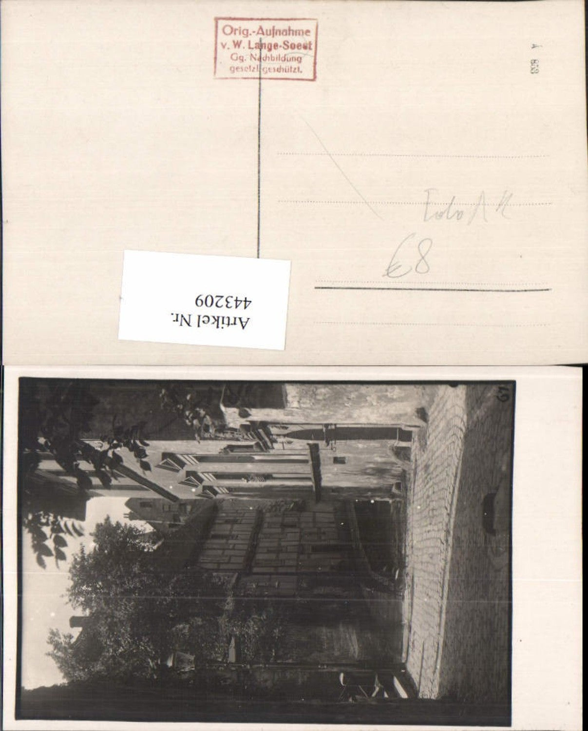 443209,Foto AK Soest Lange Straßenansicht Motiv