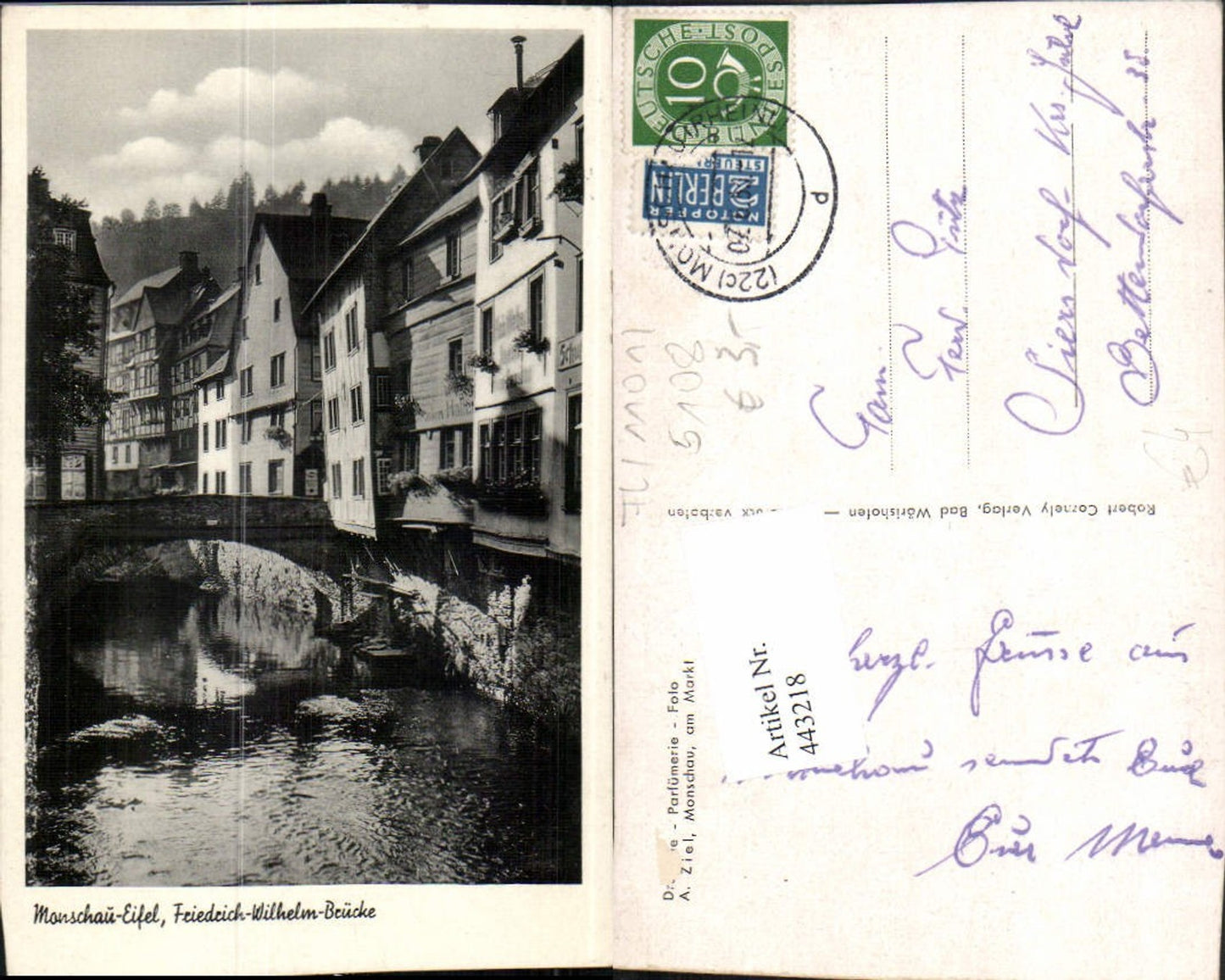 443218,Monschau in d. Eifel Friedrich-Wilhelm-Brücke