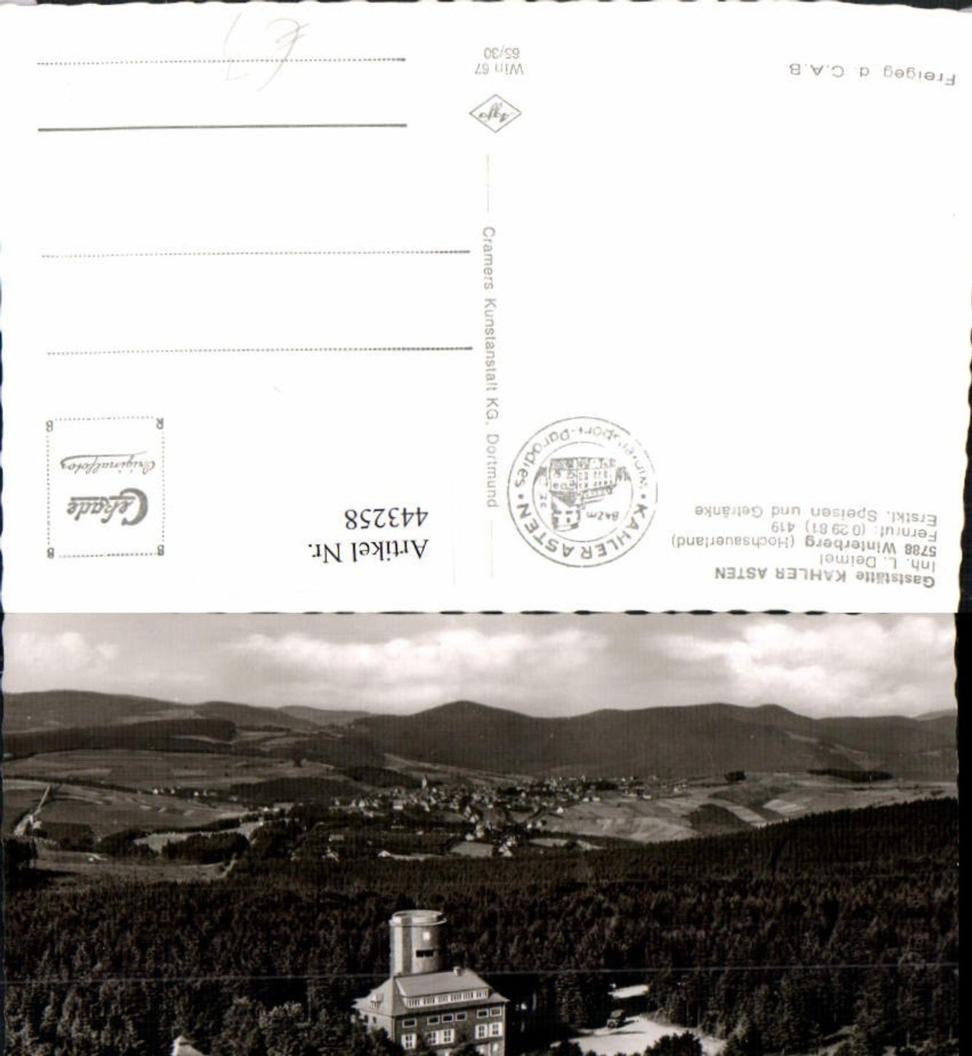 443258,Winterberg im Hochsauerland Totale Astenturm Fliegeraufnahme