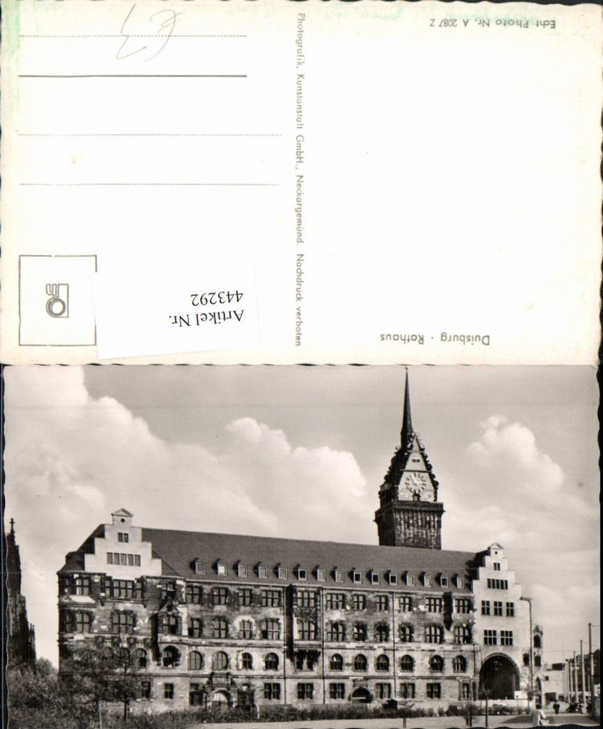 443292,Duisburg Rathaus Gebäude