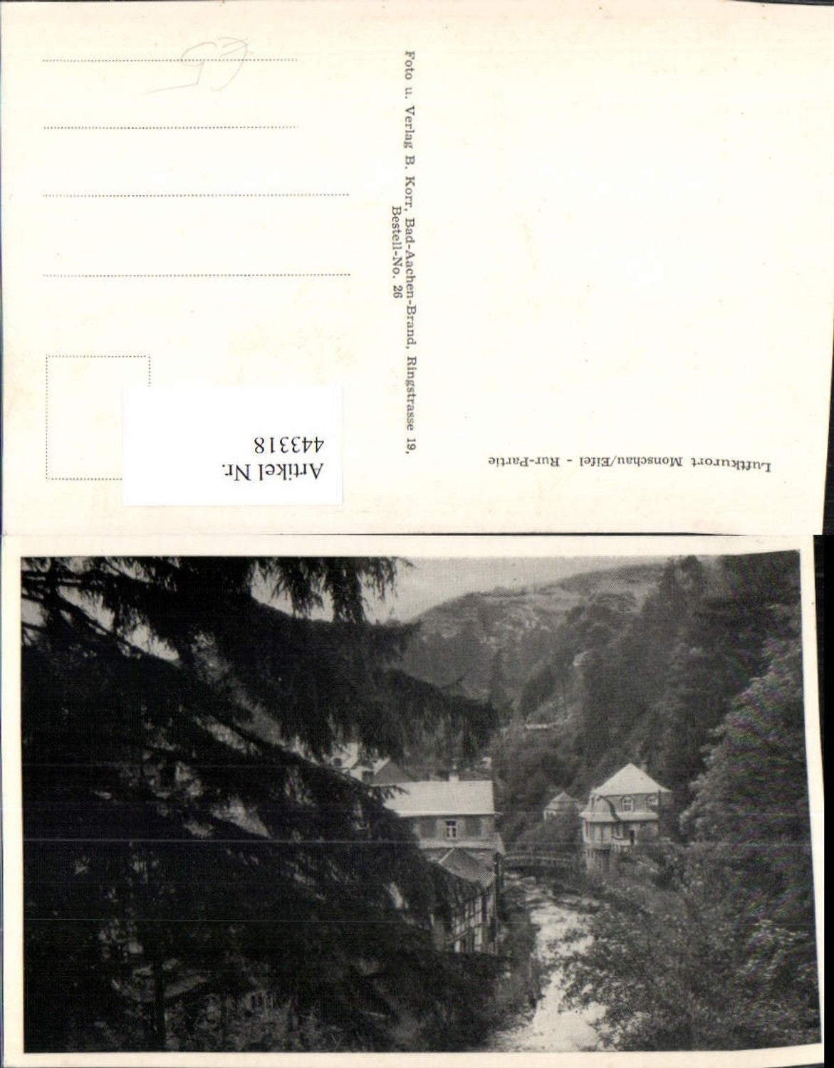 443318,Monschau in d. Eifel Rur-Partie Fluss