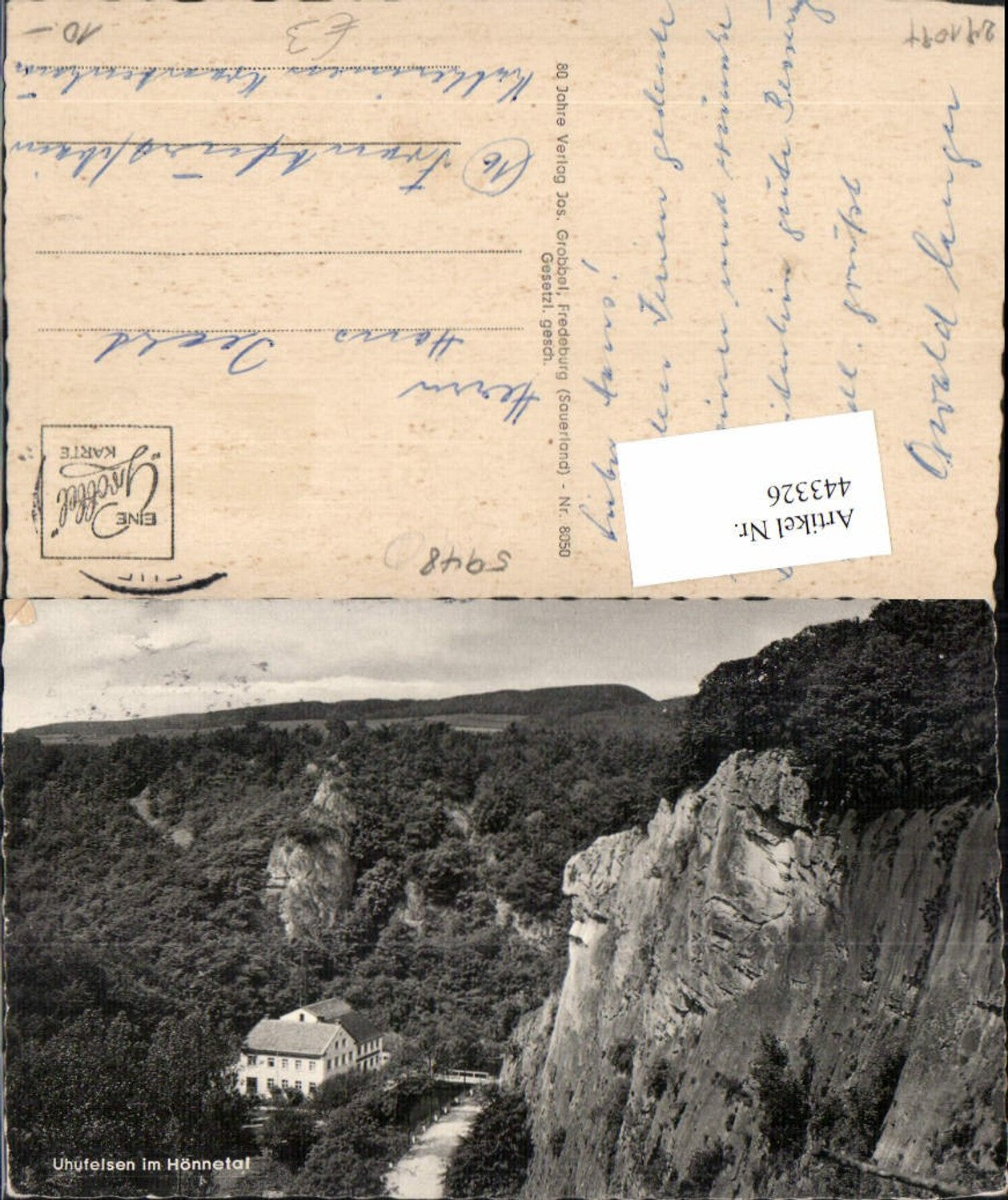 443326,Uhufelsen Felsen im Hönnetal b. Neuenrade