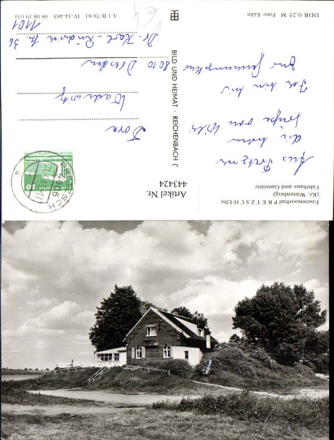 443424,Pretzsch an d. Elbe Fährhaus u. Gaststätte pub VEB