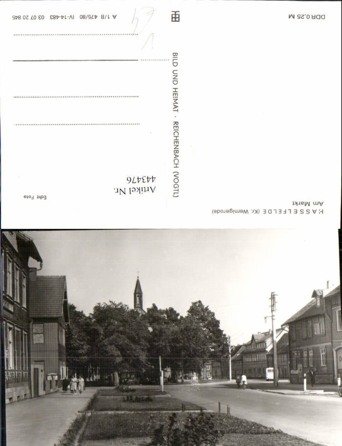 443476,Hasselfelde Markt Straßenansicht pub VEB