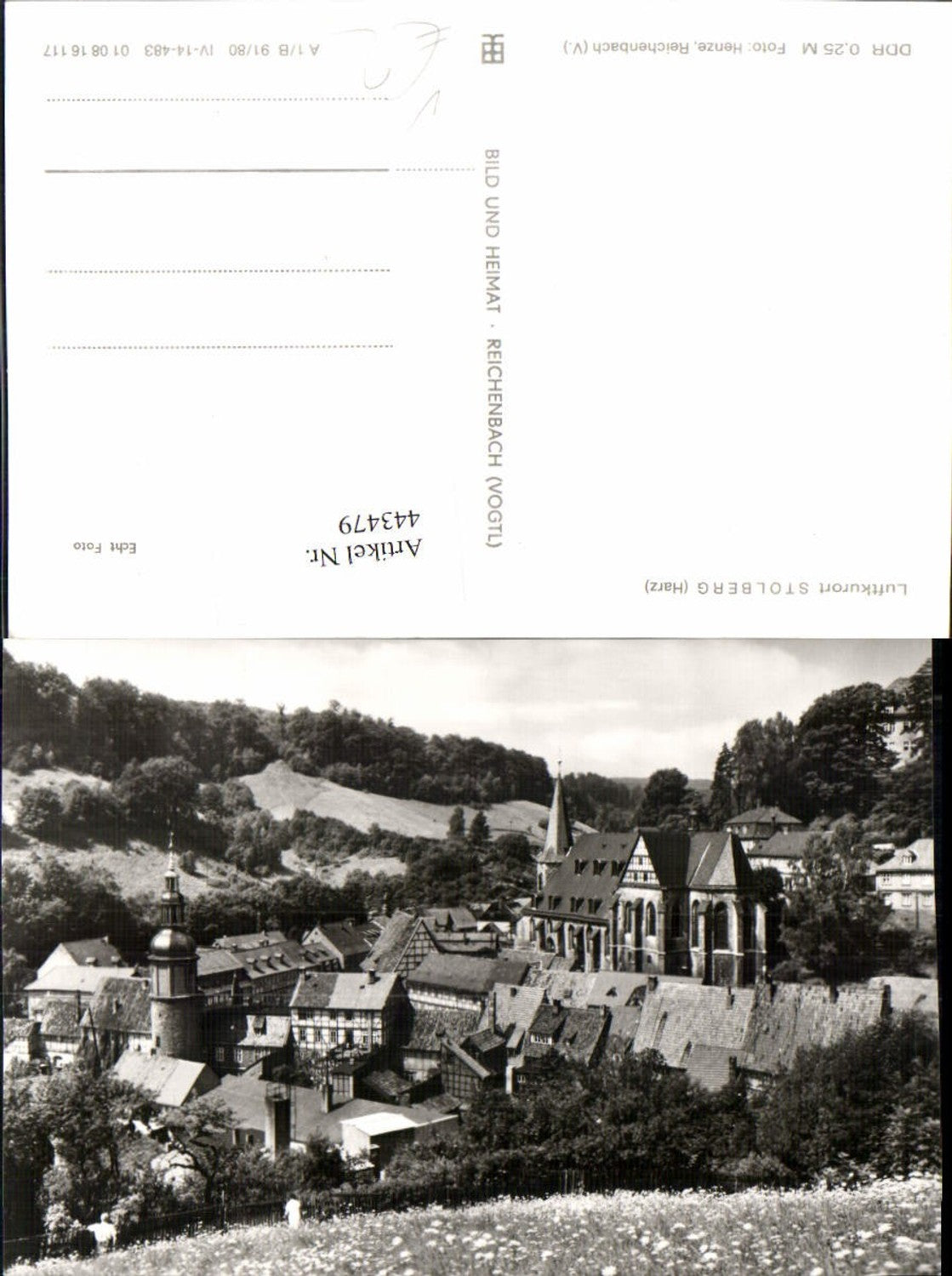 443479,Stolberg im Harz Totale m. Kirche pub VEB