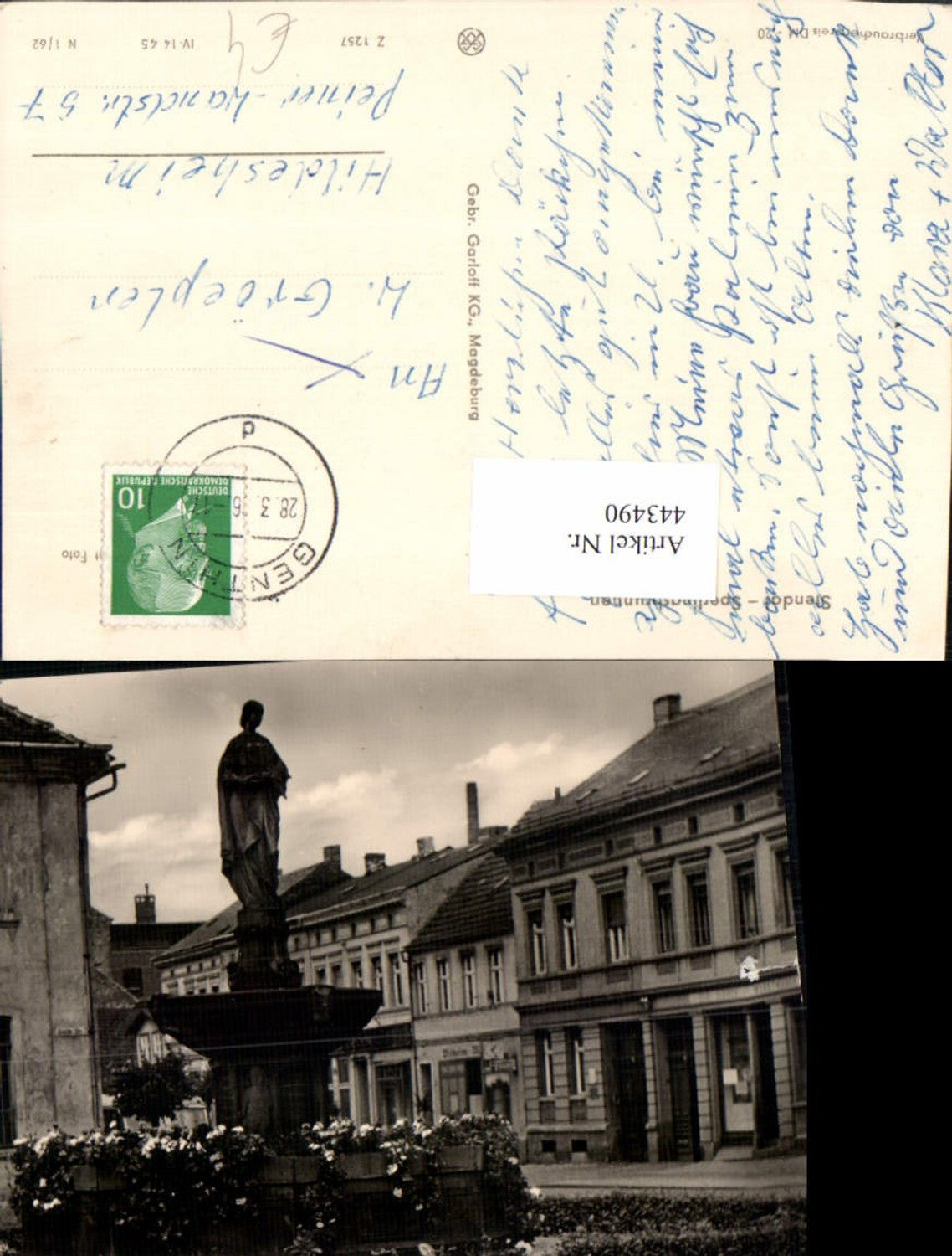 443490,Stendal Sperlingsbrunnen Brunnen