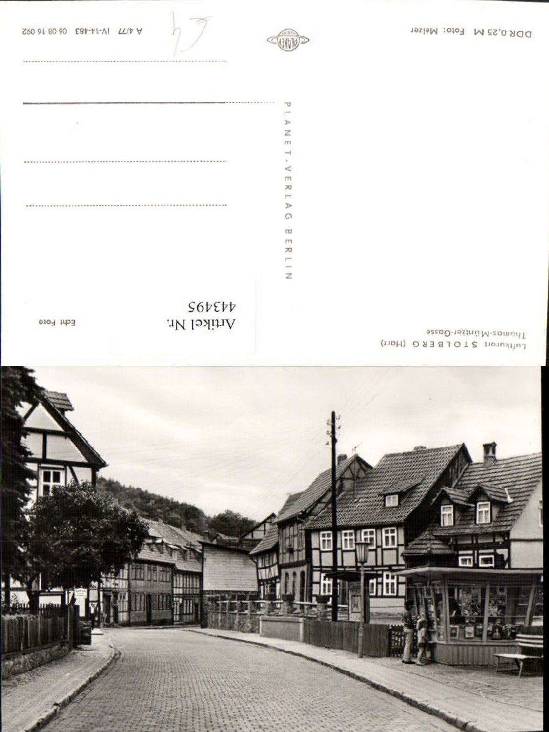 443495,Stolberg im Harz Thomas-Müntzer-Gasse Straßenansicht