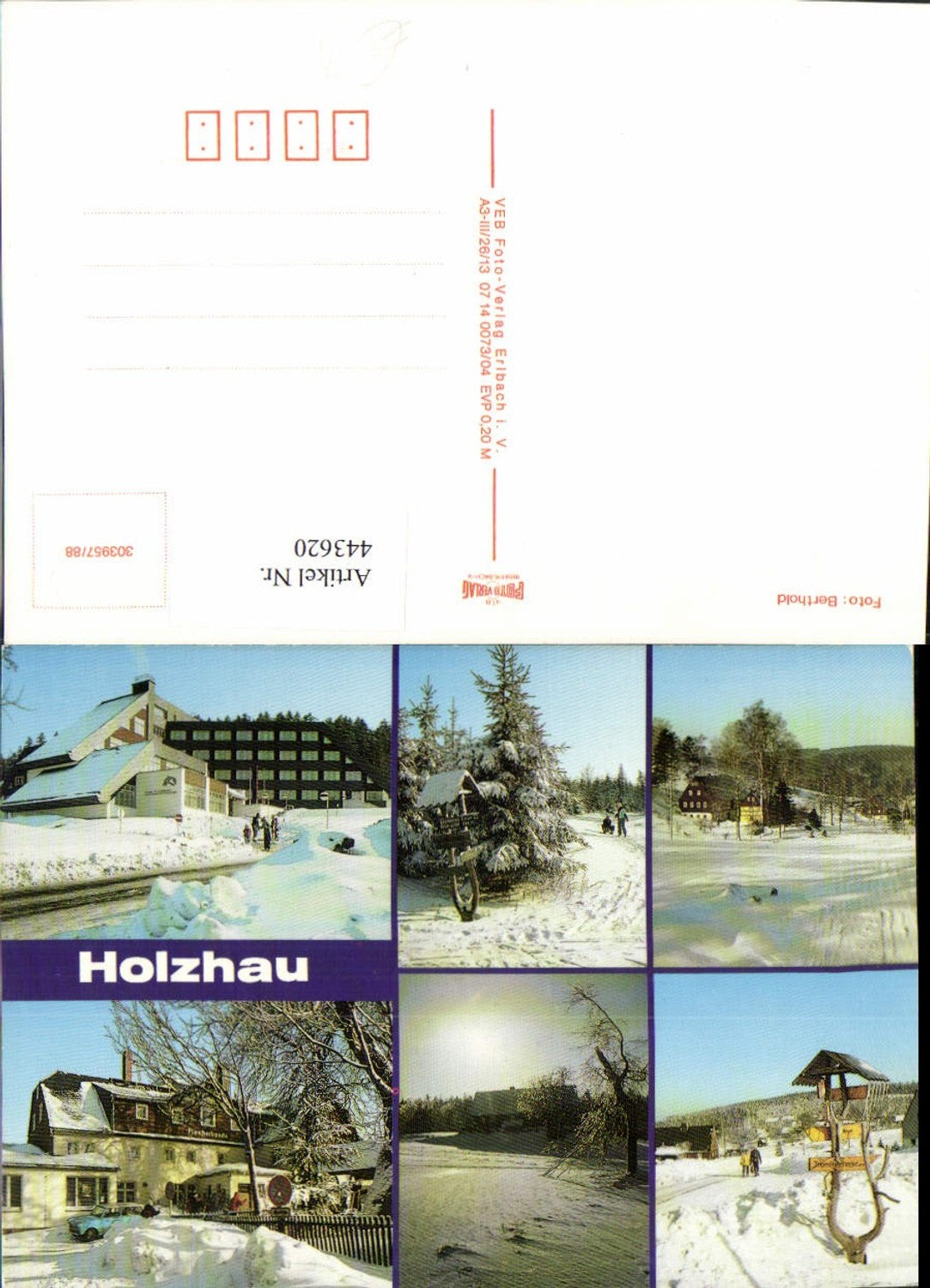 443620,Holzhau b. Rechenberg-Bienenmühle Winterbilder Mehrbildkarte