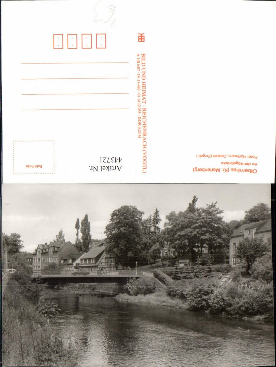 443721,Olbernhau Kögelbrücke Brücke pub VEB