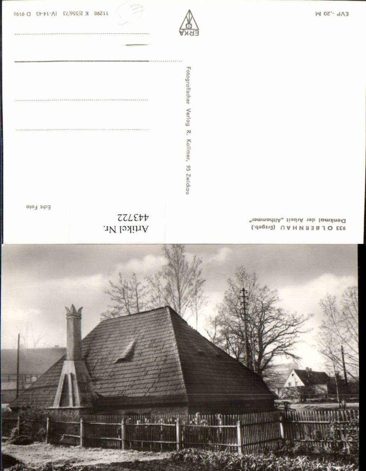 443722,Olbernhau im Erzgebirge Denkmal der Arbeit Althammer