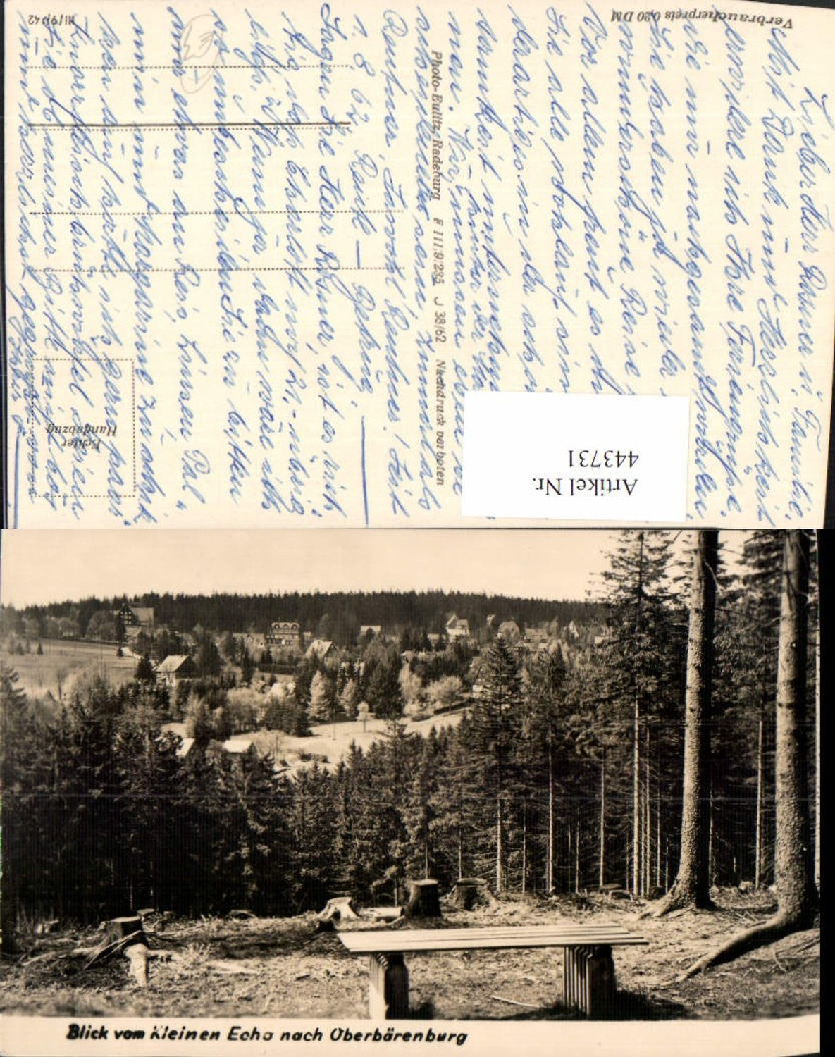 443731,Blick vom kleinen Echo nach Oberbärenburg Teilansicht