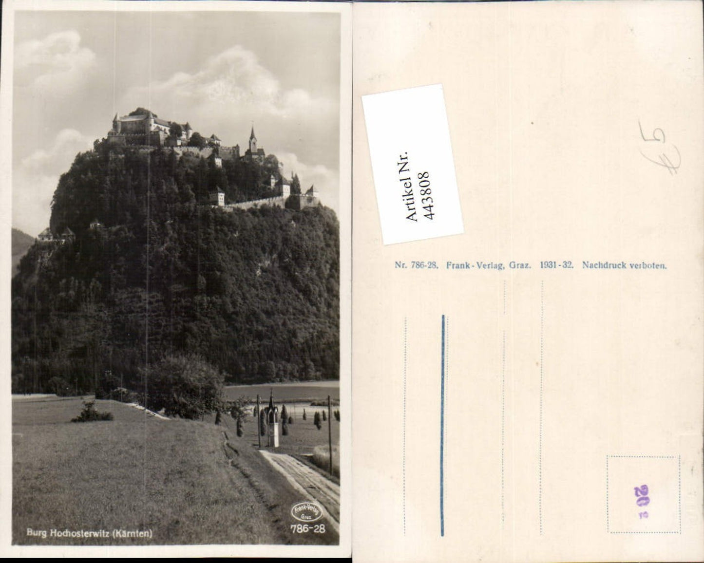 443808,Burg Hochosterwitz b. St. Georgen am Längsee