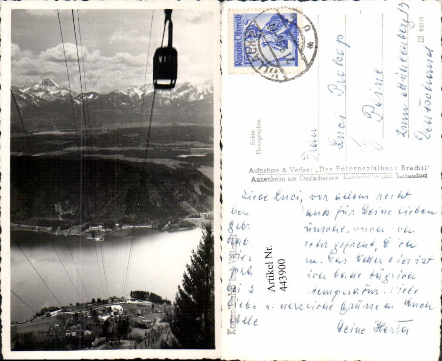 443900,Kanzelbahn Seilbahn b. Villach Treffen Bergkulisse