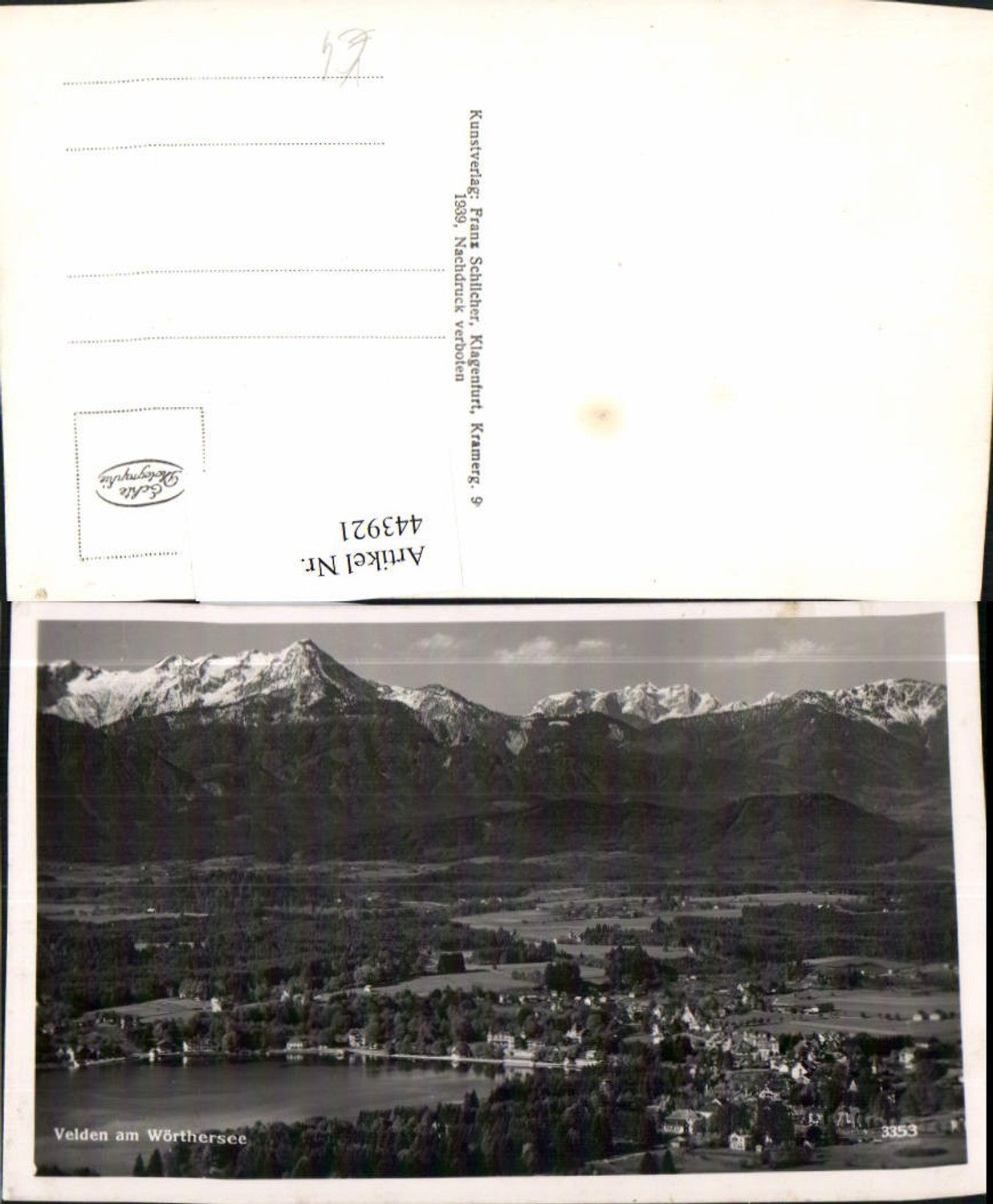 443921,Velden am Wörthersee Totale Bergkulisse pub Franz Schilcher 3353