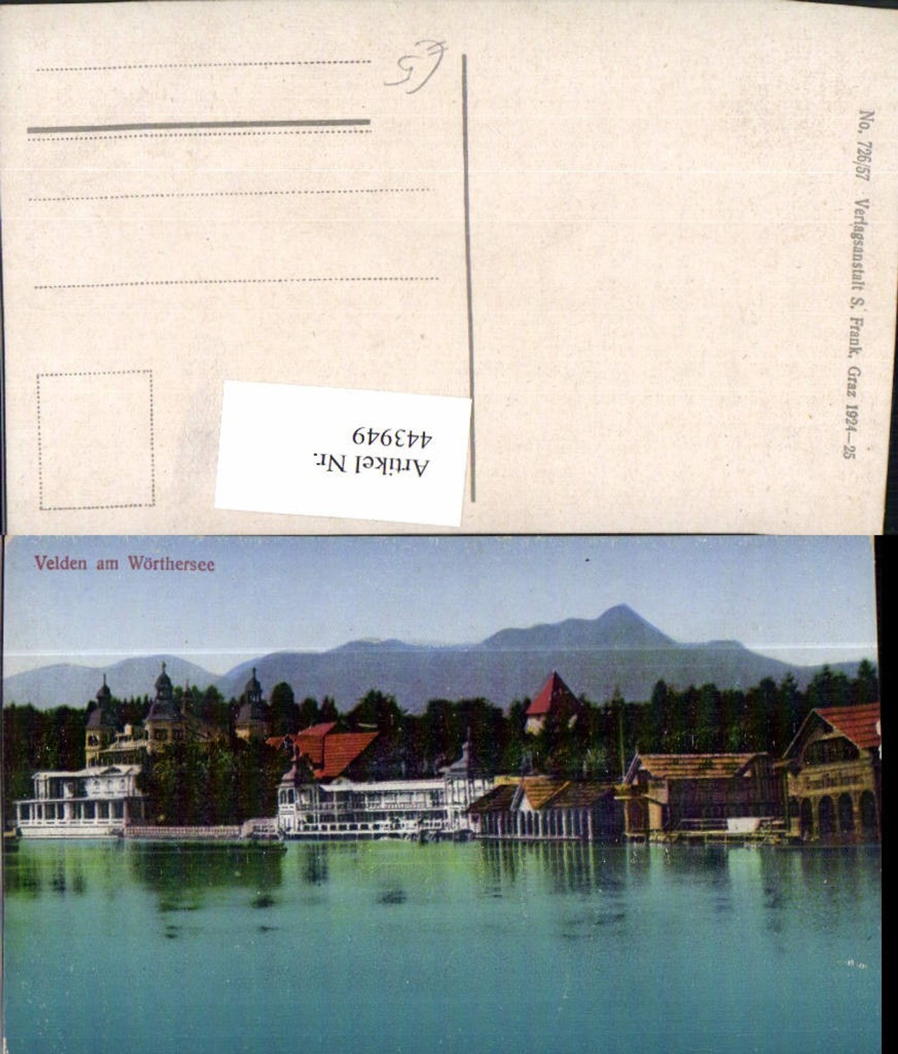 443949,Velden am Wörthersee Schloss Hotel Bergkulisse