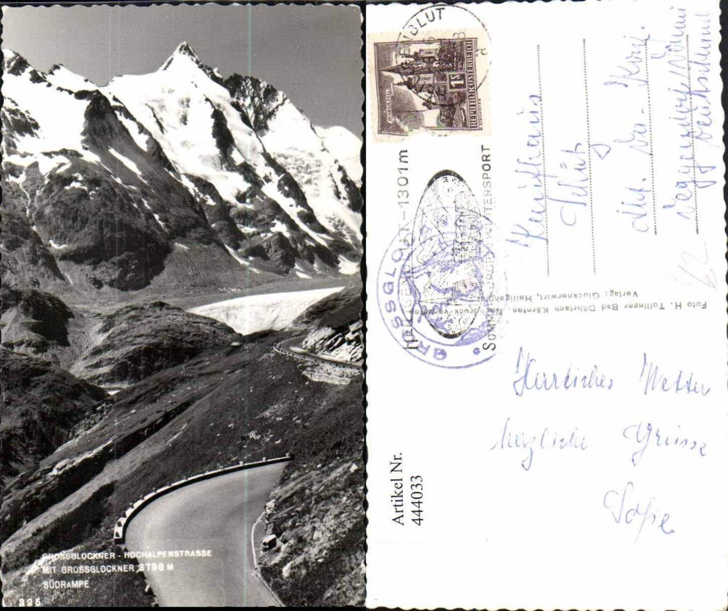 444033,Großglockner Hochalpenstraße b. Heiligenblut Südrampe Bergkulisse
