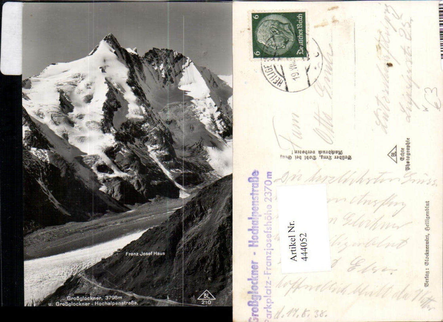 444052,Großglockner Hochalpenstraße b. Heiligenblut Bergkulisse