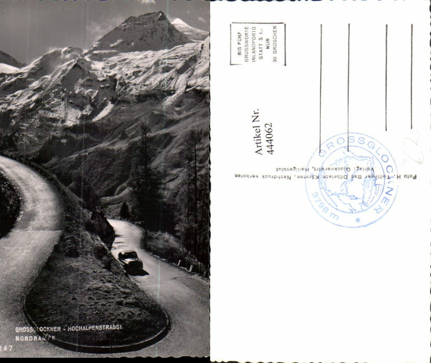 444062,Großglockner Hochalpenstraße b. Heiligenblut Nordrampe Bergkulisse