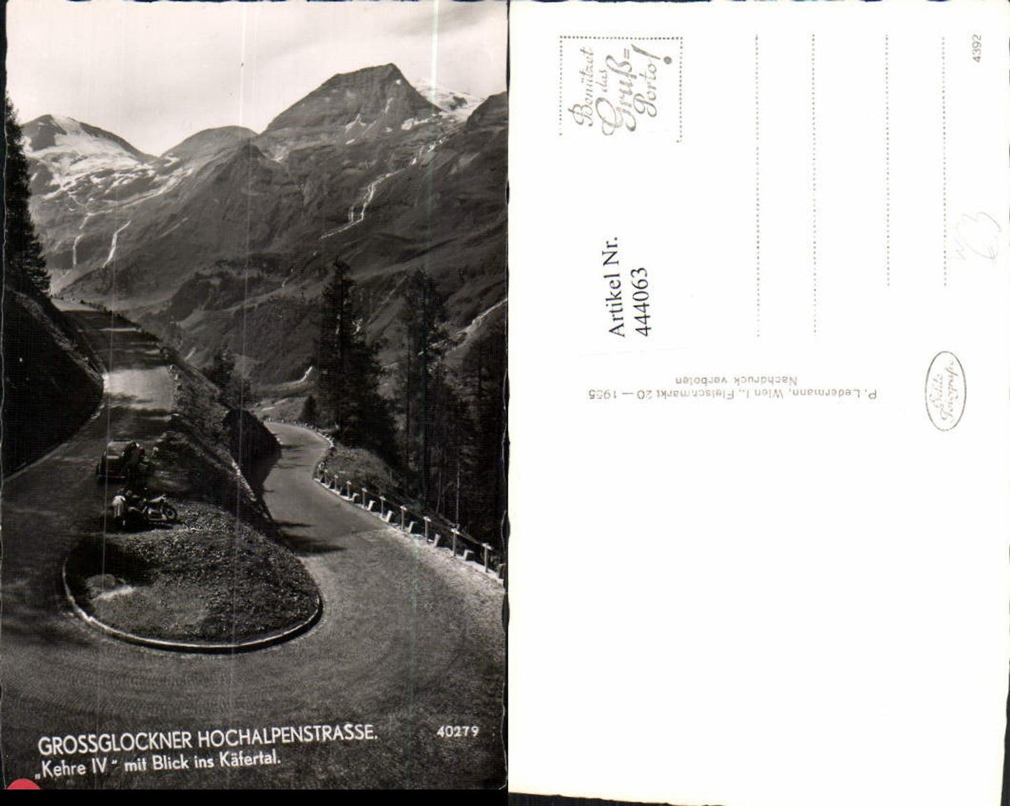 444063,Großglockner Hochalpenstraße b. Heiligenblut Kehre 4 Bergkulisse