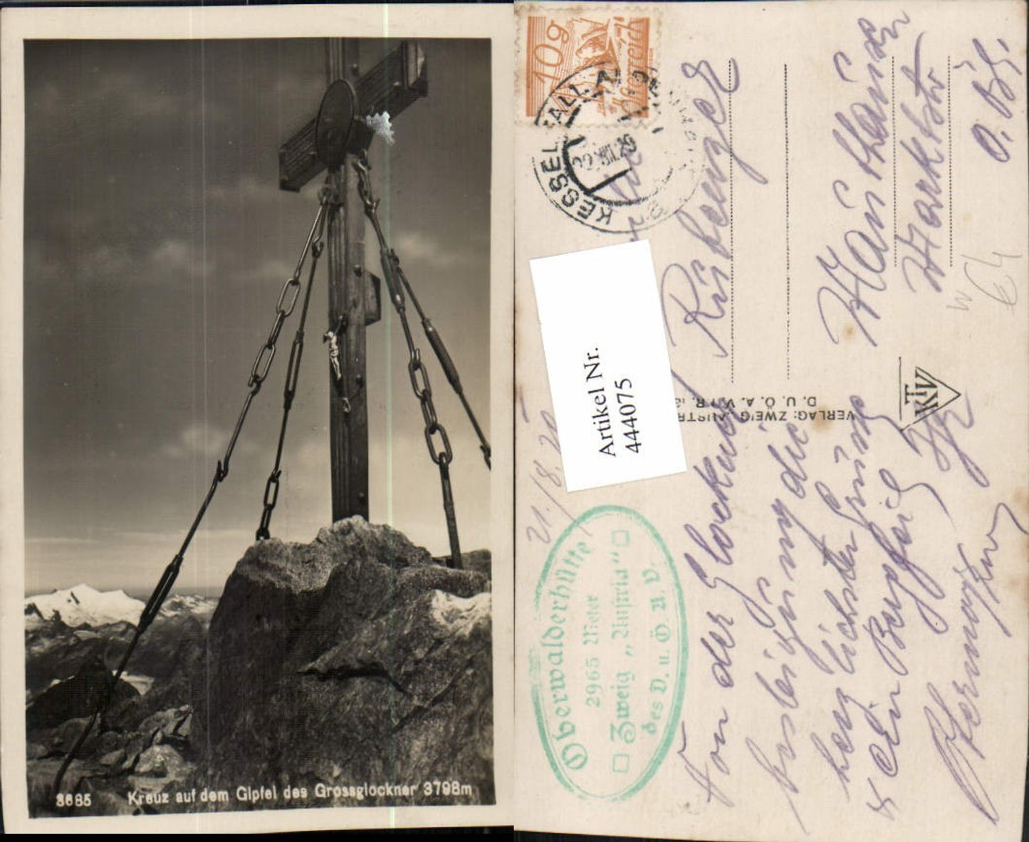 444075,Gipfelkreuz Kreuz auf dem Gipfel des Großglockner b. Heiligenblut
