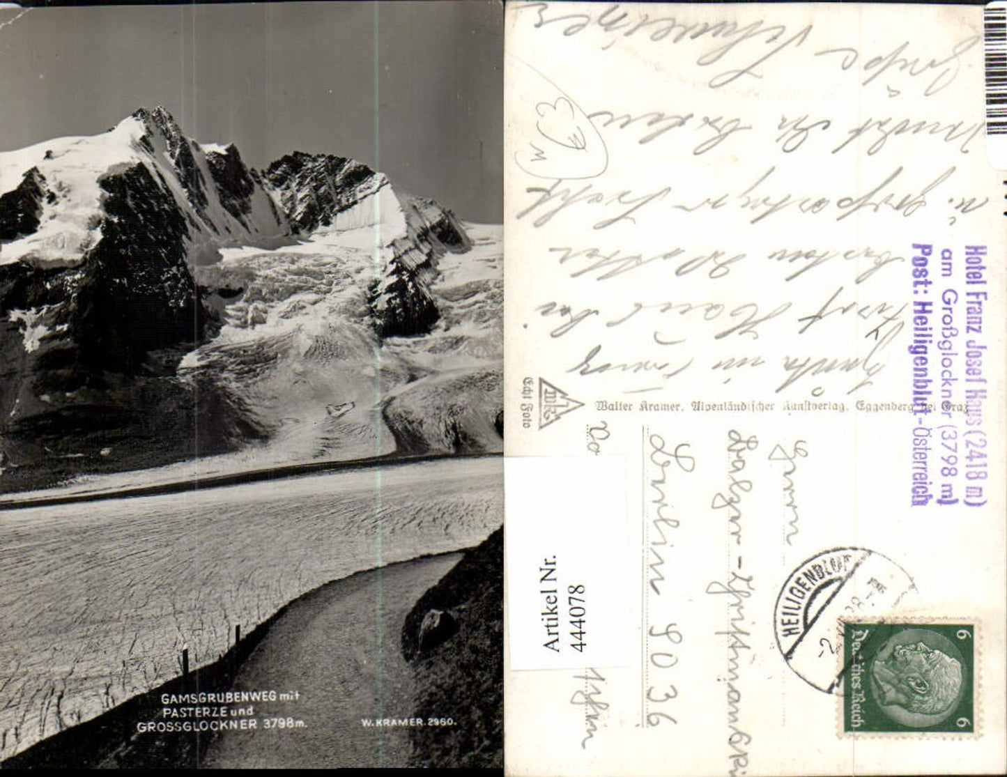 444078,Gamsgrubenweg m. Pasterze u. Großglockner b. Heiligenblut Bergkulisse