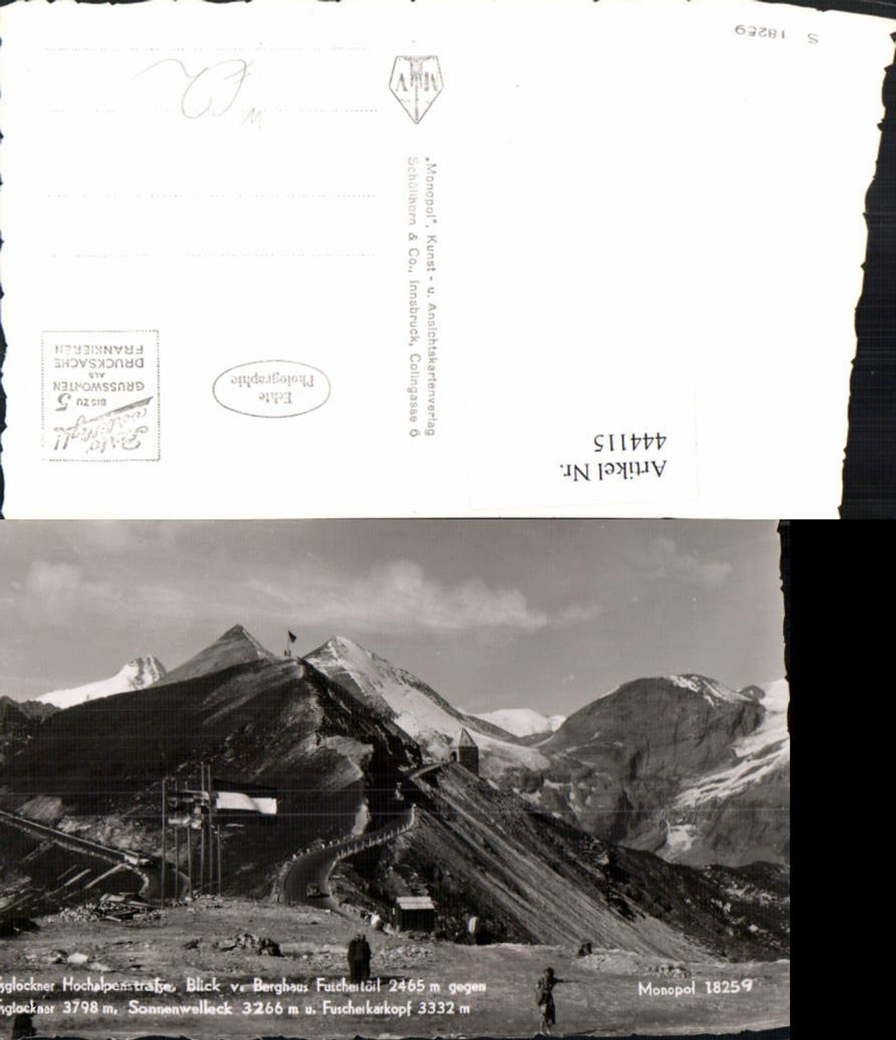 444115,Großglockner Hochalpenstraße b. Heiligenblut Fuschertörl Bergkulisse