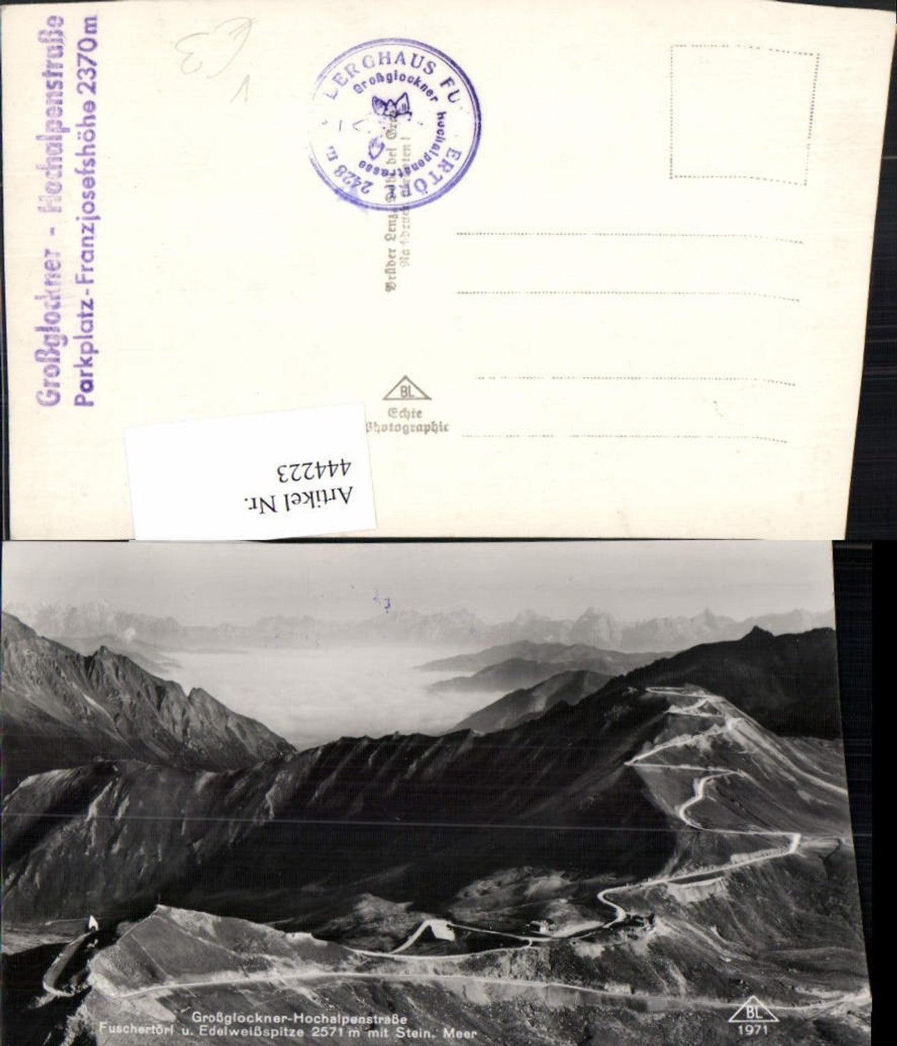 444223,Großglockner Hochalpenstraße b. Heiligenblut Fuschertörl Bergkulisse