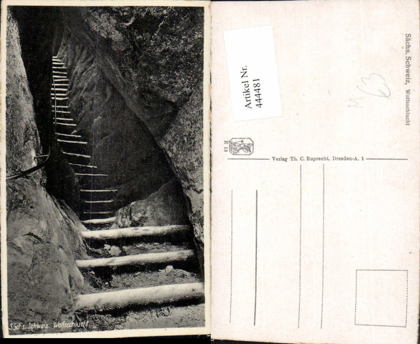 444481, Saxon Switzerland Wolfsschlucht near Rathen