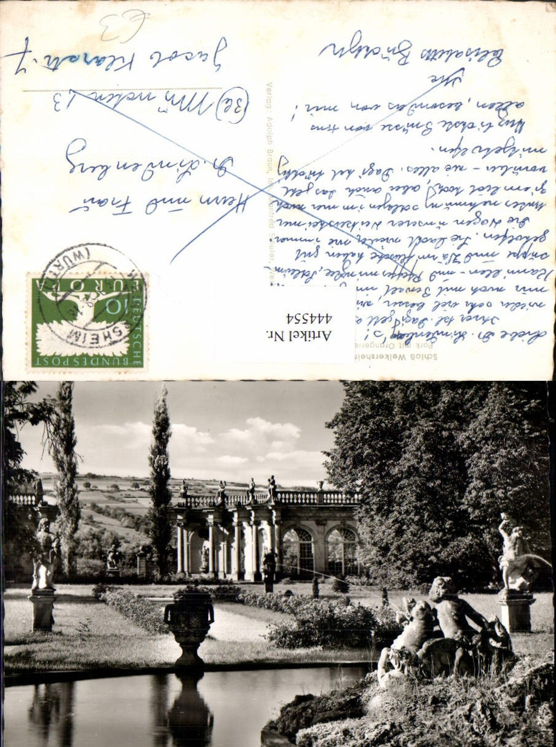 444554,Schloss Weikersheim Park m. Orangerie