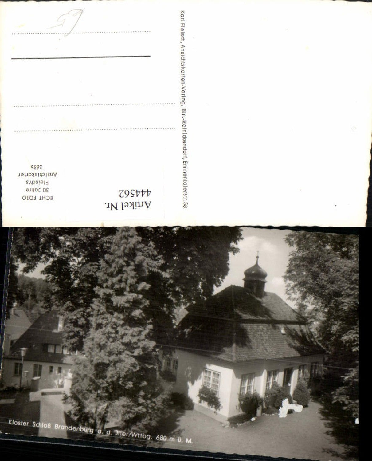 444562,Kloster Schloss Brandenburg an d. Iller b. Dietenheim