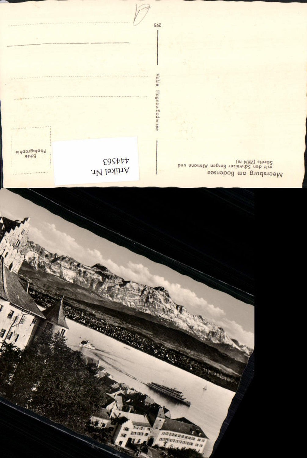 444563,Meersburg am Bodensee Burg m. Schweizer Bergen Bergkulisse