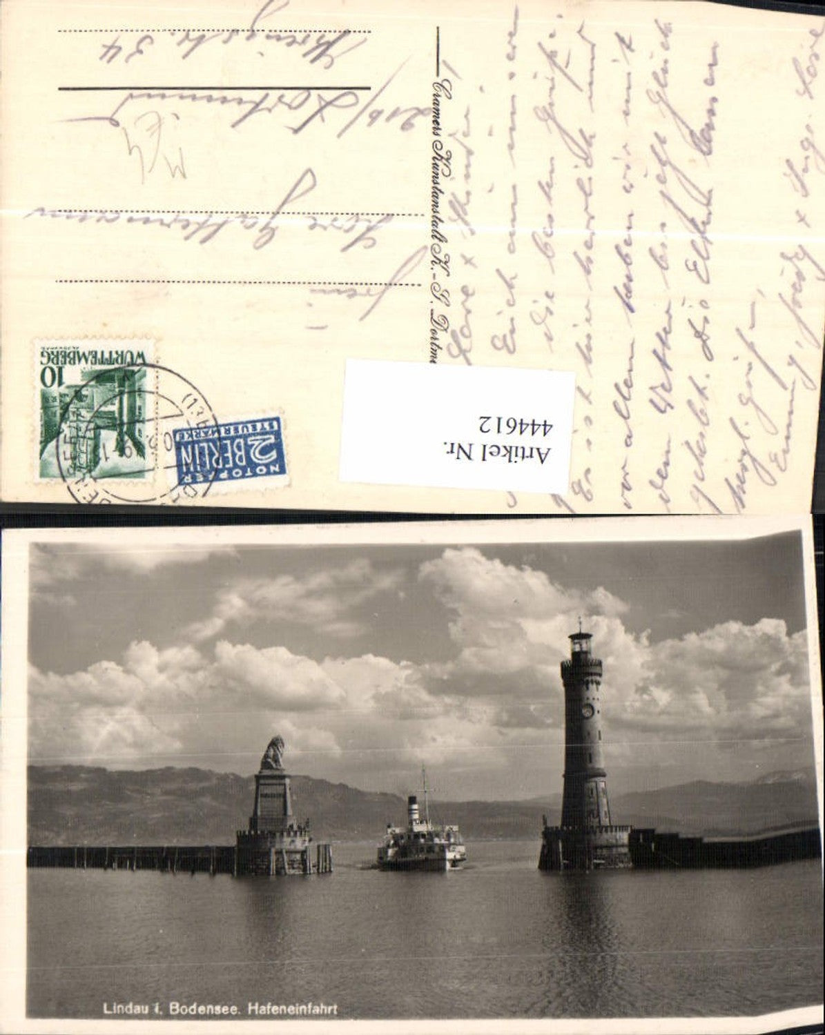 444612,Leuchtturm Lindau i. Bodensee Hafeneinfahrt Schiff Dampfer