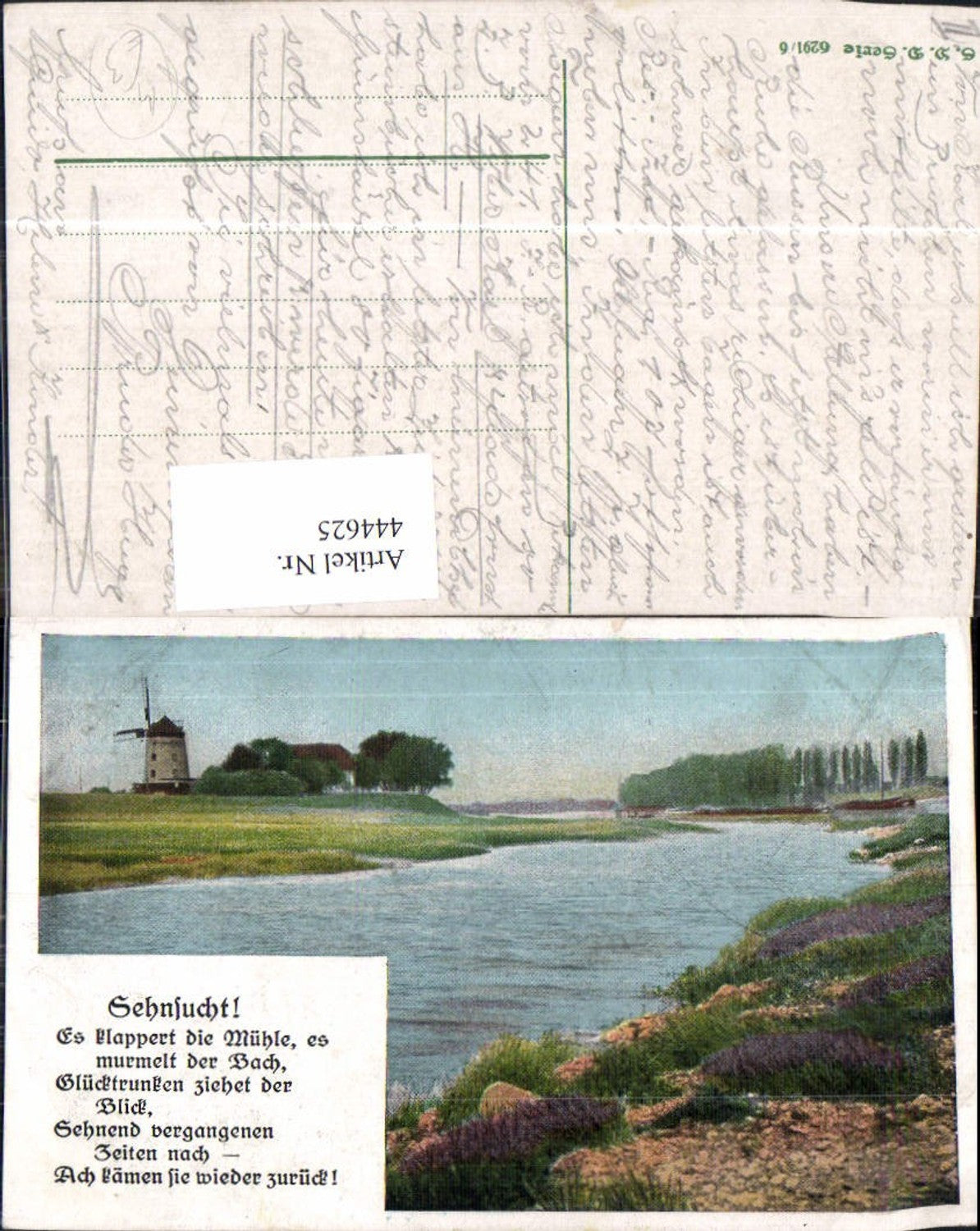 444625,Windmühle Landschaft Text Sehnsucht