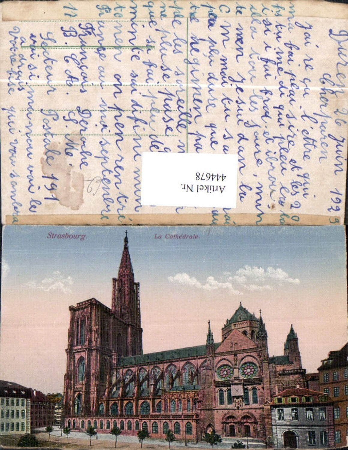 444678,Strasbourg Straßburg La Cathedrale Kathedrale Kirche