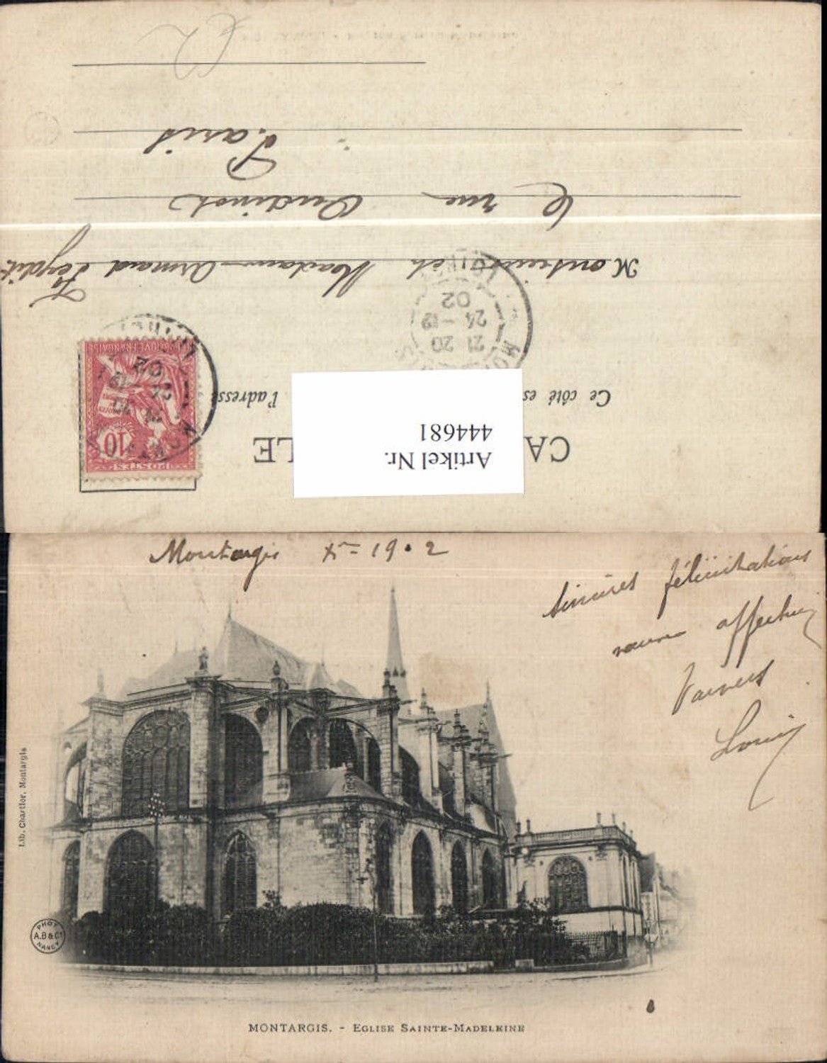 444681,Montargis Eglise Sainte Madeleine Kirche