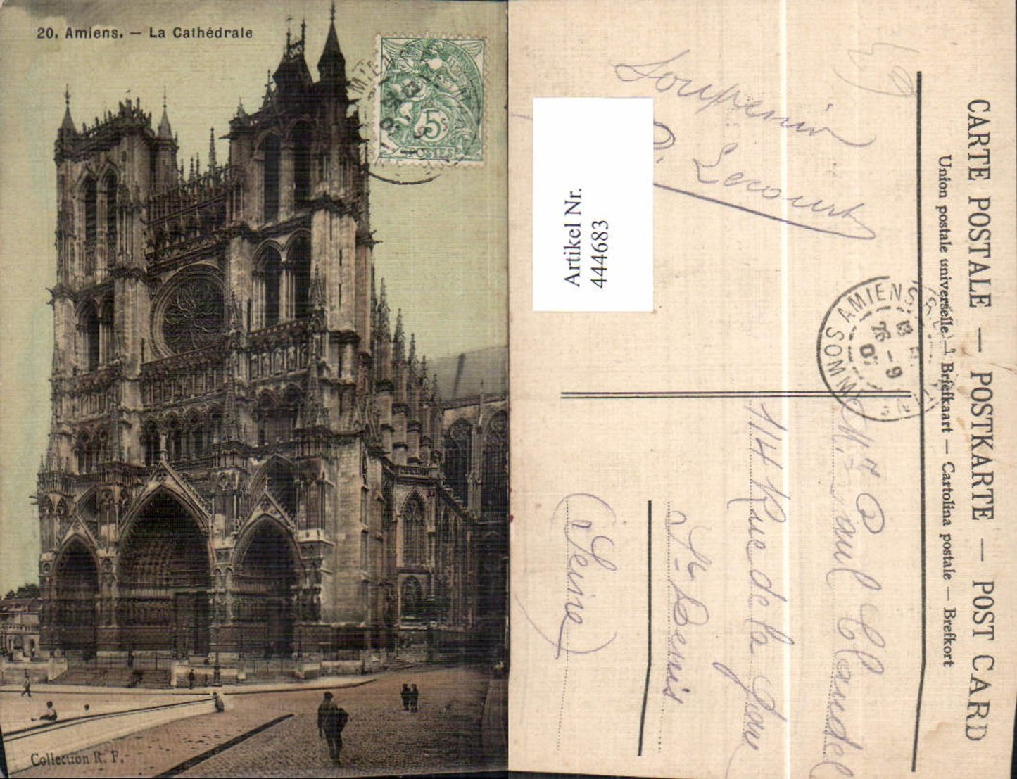 444683,Amiens La Cathedrale Kathedrale Kirche