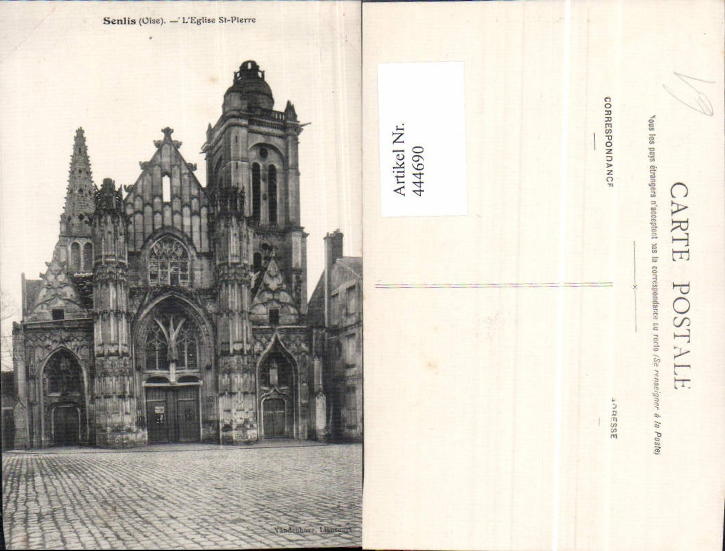 444690,Senlis Oise L Eglise St Pierre Kirche