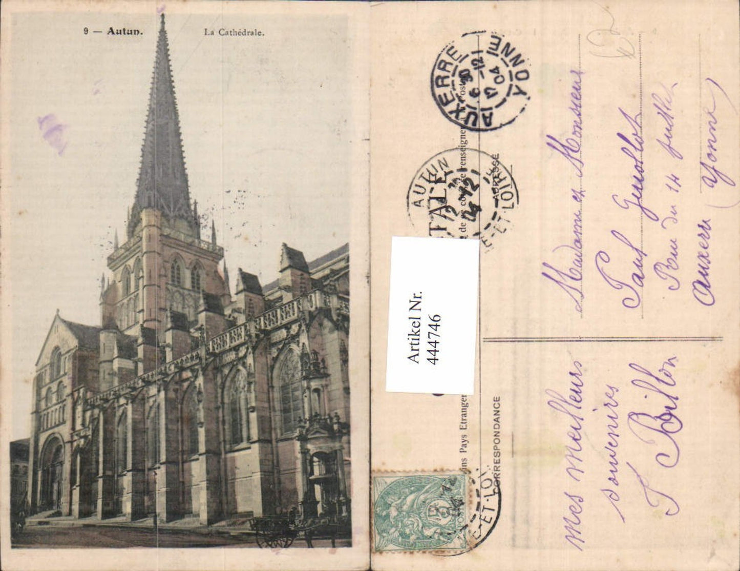 444746,Autun La Cathedrale Kathedrale Kirche