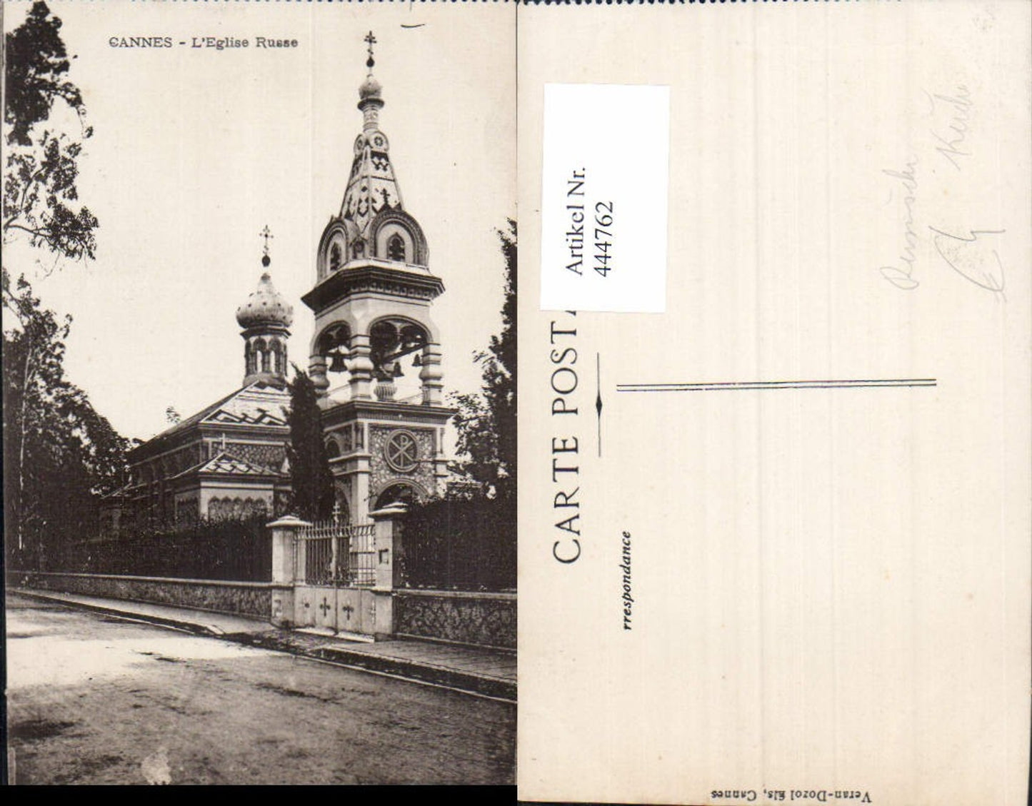 444762,Cannes L Eglise Russe Russische Kirche