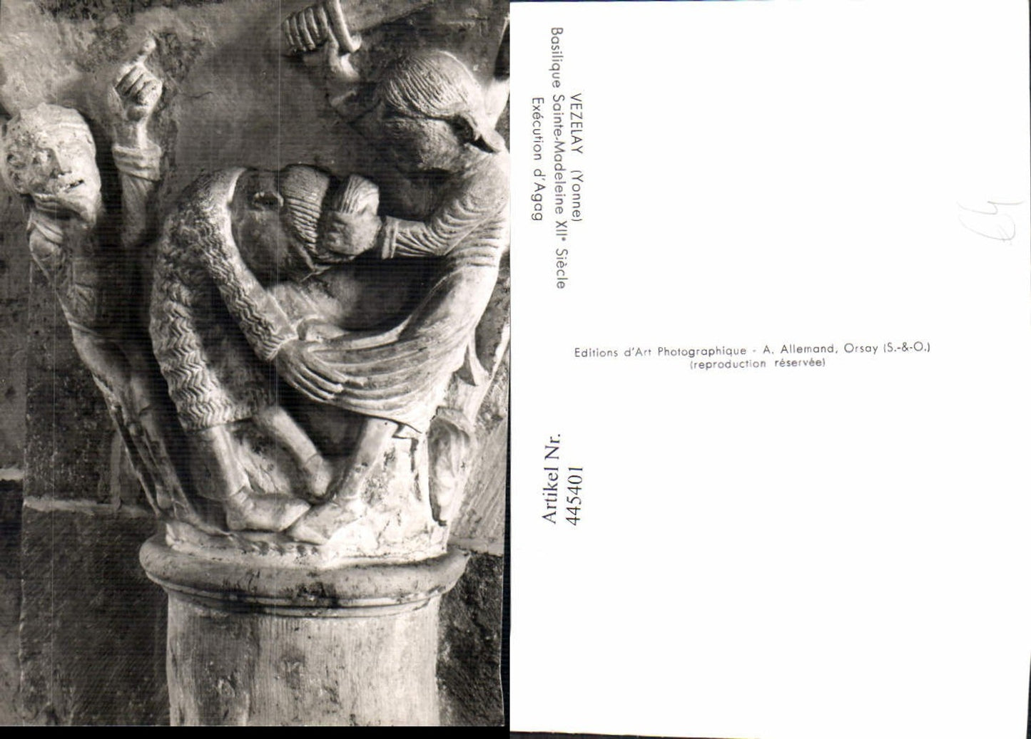 445401,Vezelay Execution d Agag Basilique Sainte-Madeleine Archäologie Ausgrabung