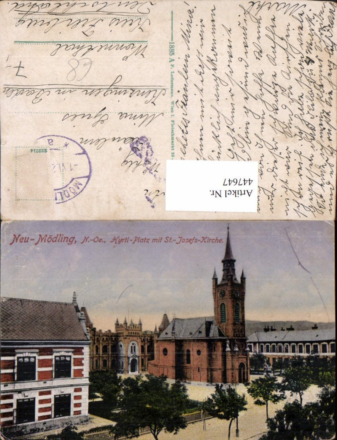 447647,Mödling Hyrtl-Platz m. St.-Josefs-Kirche