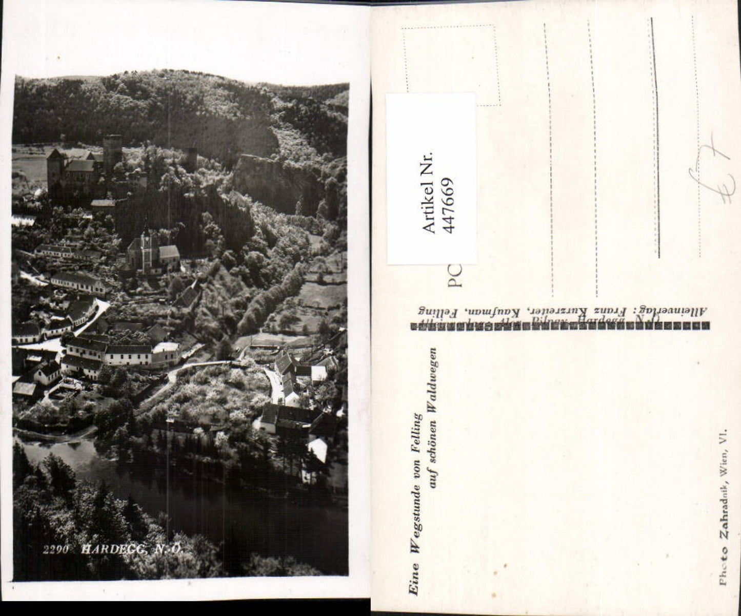 447669,Hardegg Totale m. Burg