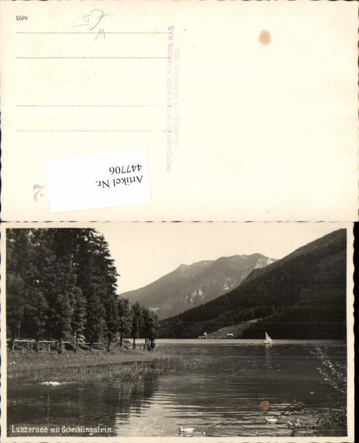 447706,Lunzersee See b. Lunz m. Scheiblingstein